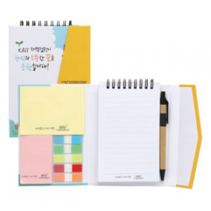 하드 커버 절취노트 세트 (스프링형 / 팝업 플래그)