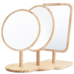 우드 원목 탁상거울, 장목 메이크업거울, 예쁜거울, 화장 거울 3종 택 1
