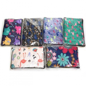 무지개지퍼 똑딱이 시장가방 42*32.5cm