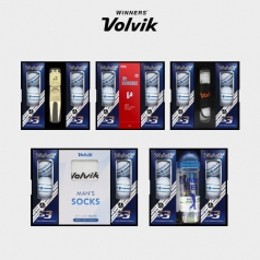 볼빅 S3 6구 선물세트 (3PC) 화이트 우레탄 골프공 볼마커 인쇄