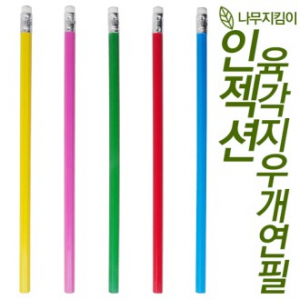 인젝션 육각 지우개 연필