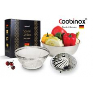 쿠비녹스 믹싱볼 채망 찜판 3종 세트 co-1119