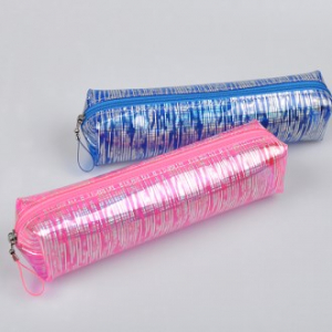 홀로그램 칼라 지퍼 필통