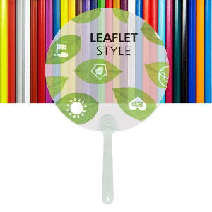 반투명 원형 팬시 (2컬러) 부채