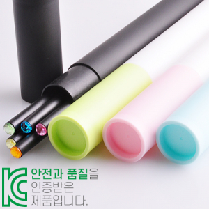 인젝션 보석연필 바닐라 원통 5P세트