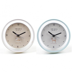 강아지 누드 흡착 시계