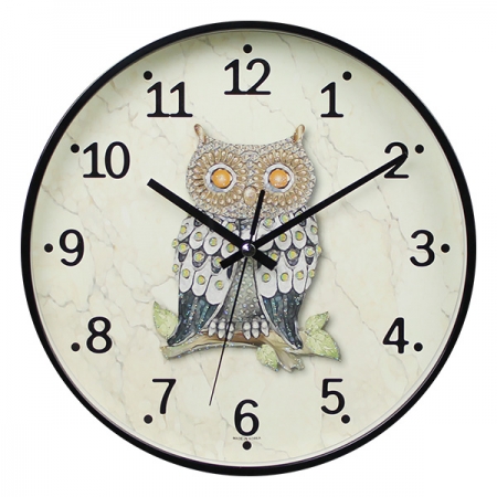 심플부엉이벽시계 260 #2