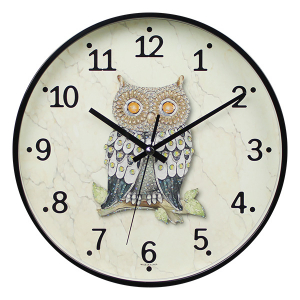 심플 부엉이 벽시계 260