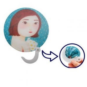 국내 제작 원터치 부채 / 단면 컬러인쇄
