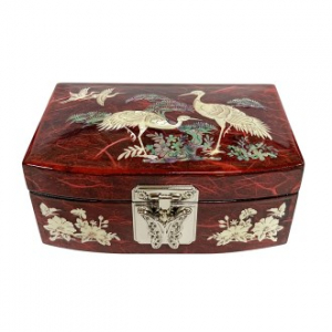 한지 송학 앞굴림 보석함