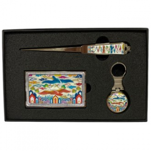 명함 + 금속지칼+금속 열쇠고리- 흉배, 훈민정음