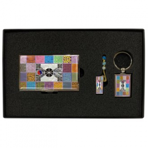 수복방패연, 조각보훈민 금속명함+ USB+사각 열쇠고리