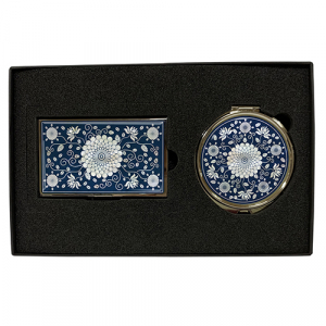 명함케이스 + 손거울 - 초충도 (가지) , 난초문