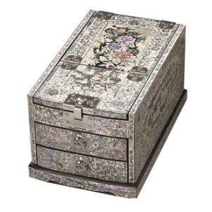 궁중 채화 목단 경대