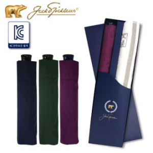 잭니클라우스 3단 초미니 솔리드 우산 (UV코팅) + 타올세트