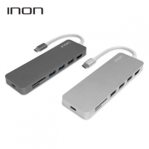 [허브] 아이논 USB C타입 to 3.0 4포트 with HDMI / SD / Mi Cro SD 허브 IN- UH210 C