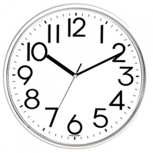 삼사오 크롬 벽시계