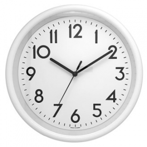 이오공 화이트 벽시계