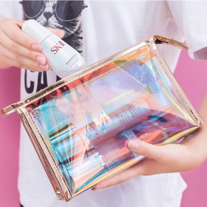 홀로그램 멀티파우치, 화장품파우치, 여행용파우치, 소품정리 세면백, 사각파우치