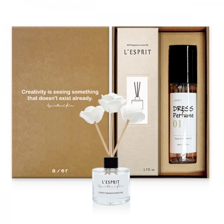 레스쁘리 2P 선물세트 C (미니 로즈 디퓨저 50ml+드레스 퍼퓸 100ml) #2