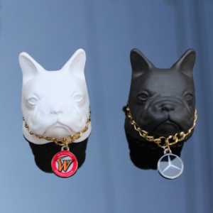 불독 엠블럼 석고 방향제