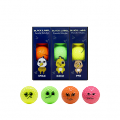 [넥센] 블랙 라벨 CC 캐릭터컬랙션 골프공 9구 무광 유광 비비드