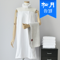송월 랩 스커트 가운 s