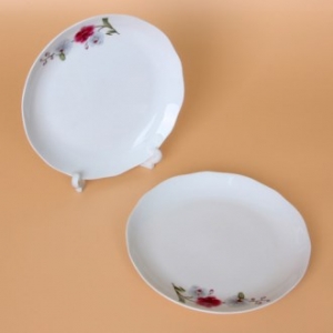 나비 호접란 원형 접시 2P (8인치)