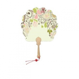 국내 제작 한지 꽃부채 (소량 주문 가능)