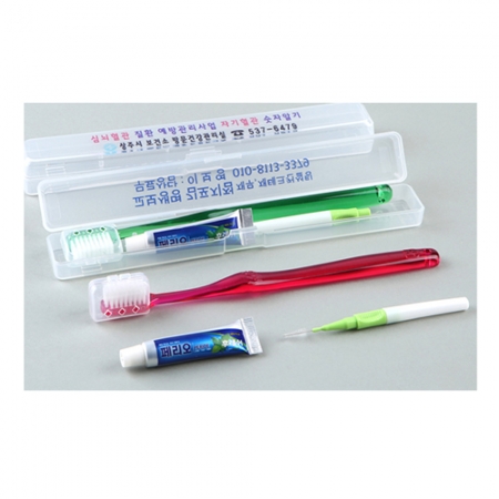 치과용 칫솔 1p+페리오 치약 5g 세트, 치간 칫솔, 혀크리너, 부광, 2080 칫솔, 치실 // 국산 #2