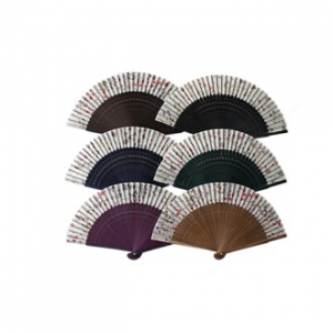 아름누리 접이식 꽃문양 부채