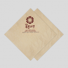 로고인쇄 네프킨 칵테일 냅킨 (갈색지)
