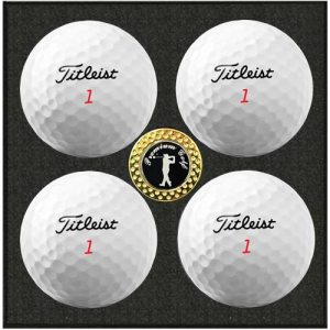골프공 선물세트 타이틀 트루필 4구+볼마커