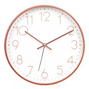 해오름 로즈 골드 벽시계 260