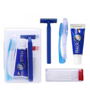유니콘 여행용세트 6호 (페리오치약,접이식칫솔,면도기,치아크리너)