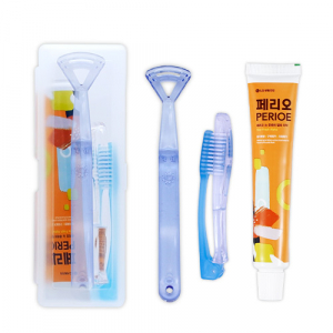 유니콘 여행용세트 3호 (페리오치약,접이식칫솔,혀크리너)