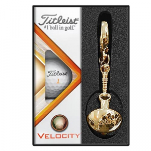 골프공 선물세트 타이틀 벨로시티 3구+볼 라이너