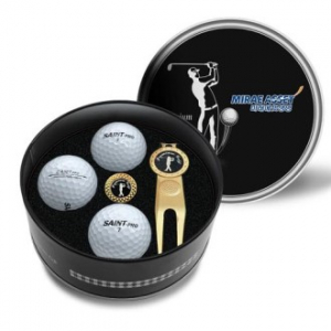 세인트프로 골프공 선물세트 TIN 3구+볼마커 외