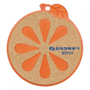 오렌지 코르크 냄비받침