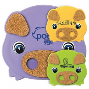 돼지 콜크 냄비받침