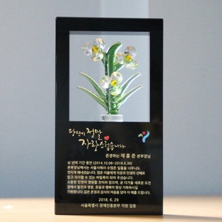크리스탈상패 퇴직 감사패 재직기념패 위촉 송공 공로패 제작 art 319 #2