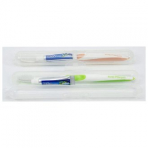 치약 칫솔세트 3호 (2080 치약 4g+안티프라그 칫솔 1p+슬림 pp케이스)