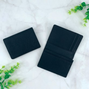 New Saffiano 소가죽 명함지갑 (블랙)