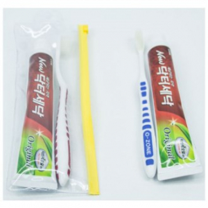 세닥치약 100g + 국산 오죤 칫솔 2종 지퍼백 19호