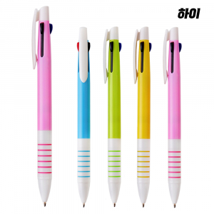 히트 3색 볼펜 6링 파스텔 불투