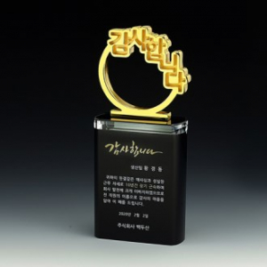 금속 투톤 크리스탈상패 8) 167-1