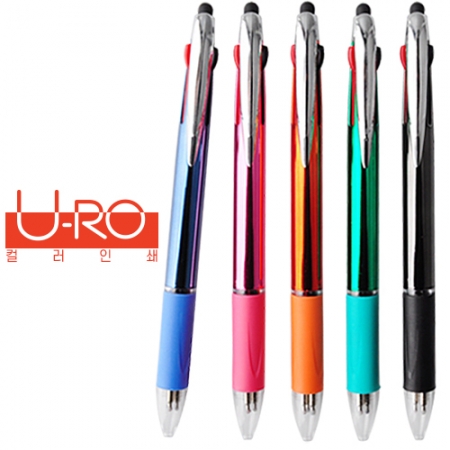 [컬러 인쇄] 유로 3색 그립 터치펜 UV (독일 잉크) #3
