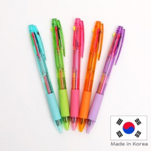 나노 반투 니들 블랙 + 형광 2색 볼펜 // 국산