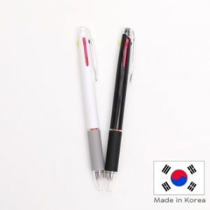 나노 불투 니들 블랙 + 형광 2색 볼펜 // 국산