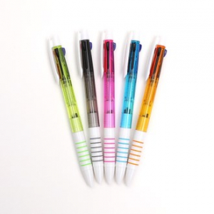 비바체 3색 볼펜 반투명